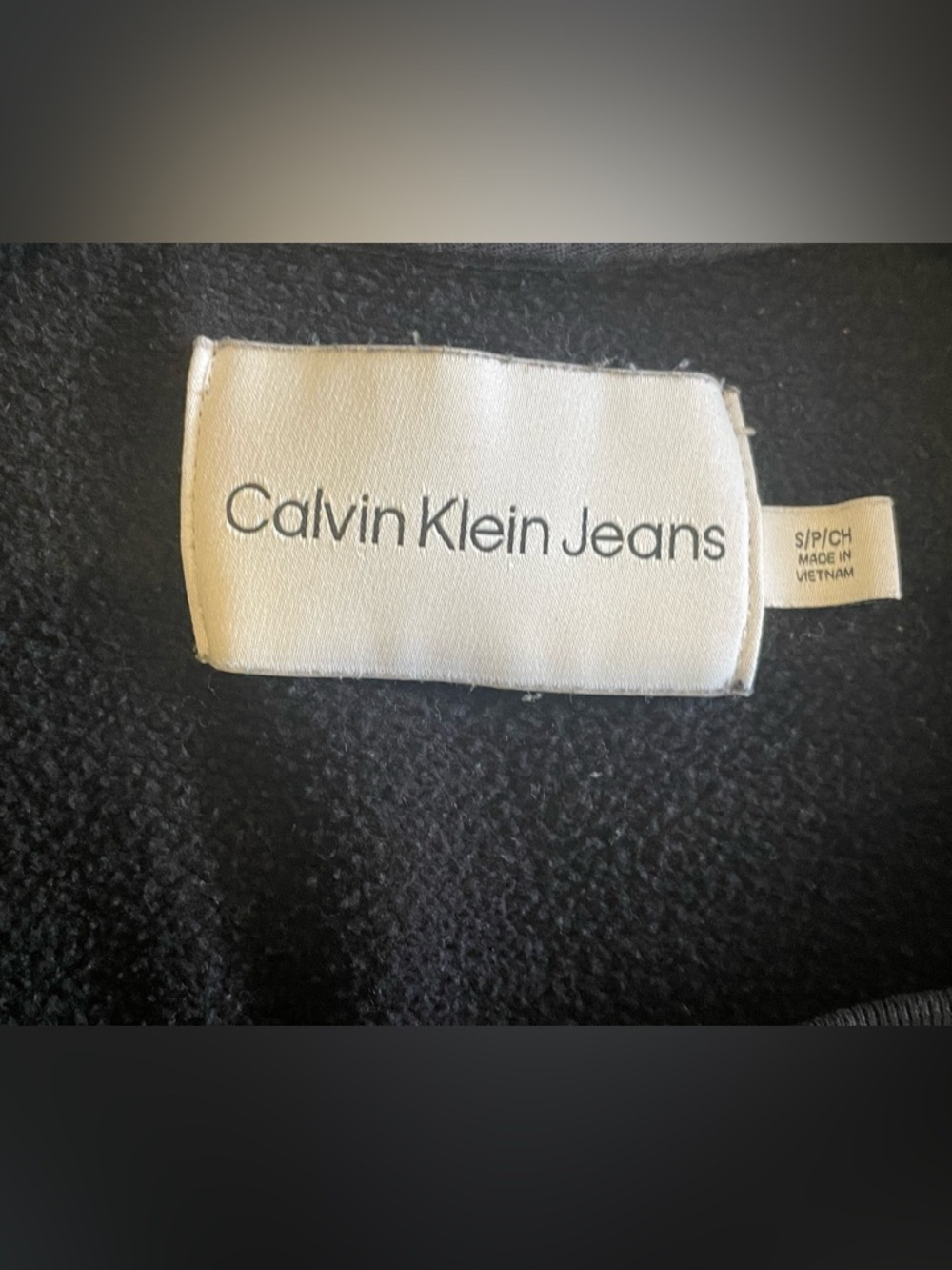 Calvin Klein Jeans Black Cropped Crewneck Sweatshirt - Picture 4 of 5